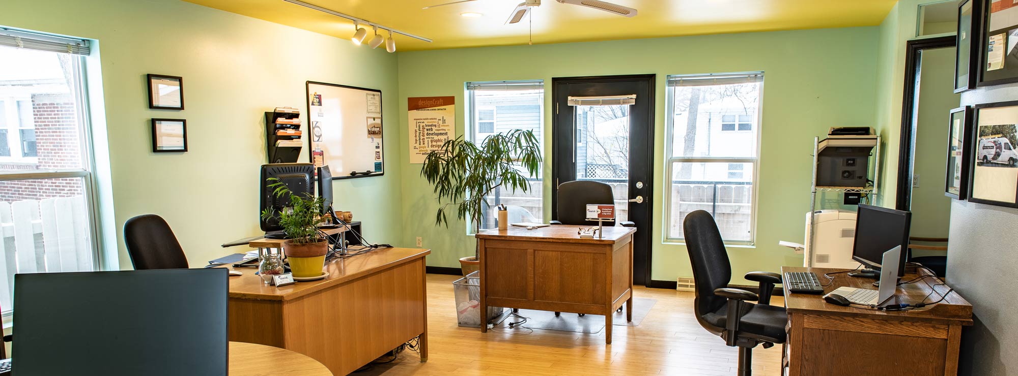 Photo of the interior of the designCraft office