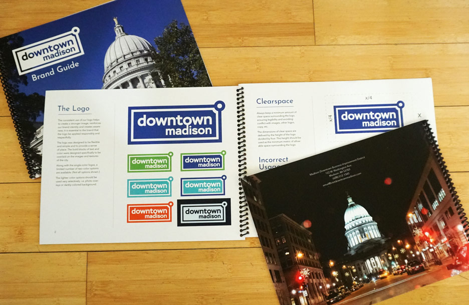 Photo of Madison's Central Business Improvement District brand guide
