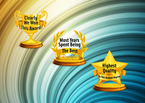 Image of fake awards